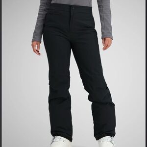 Obermeyer Insulated Black Softshsell Ski Pants Size 8